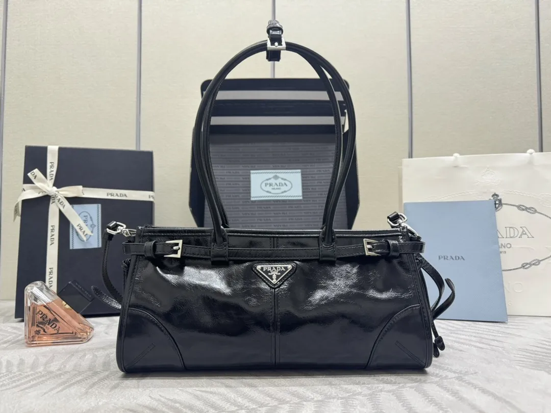 Lux Soft Leather Top-Handle Shoulder Bag D104016341