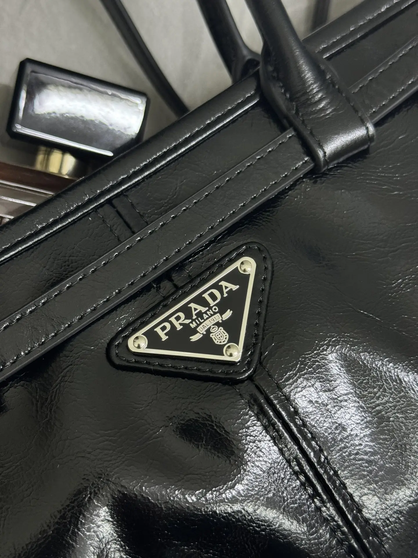 Lux Soft Leather Top-Handle Shoulder Bag D104016341 — view 7