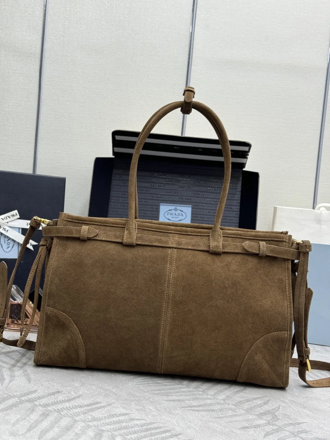 Soft Lux Suede Top-Handle & Crossbody Bag D98016343 — view 2