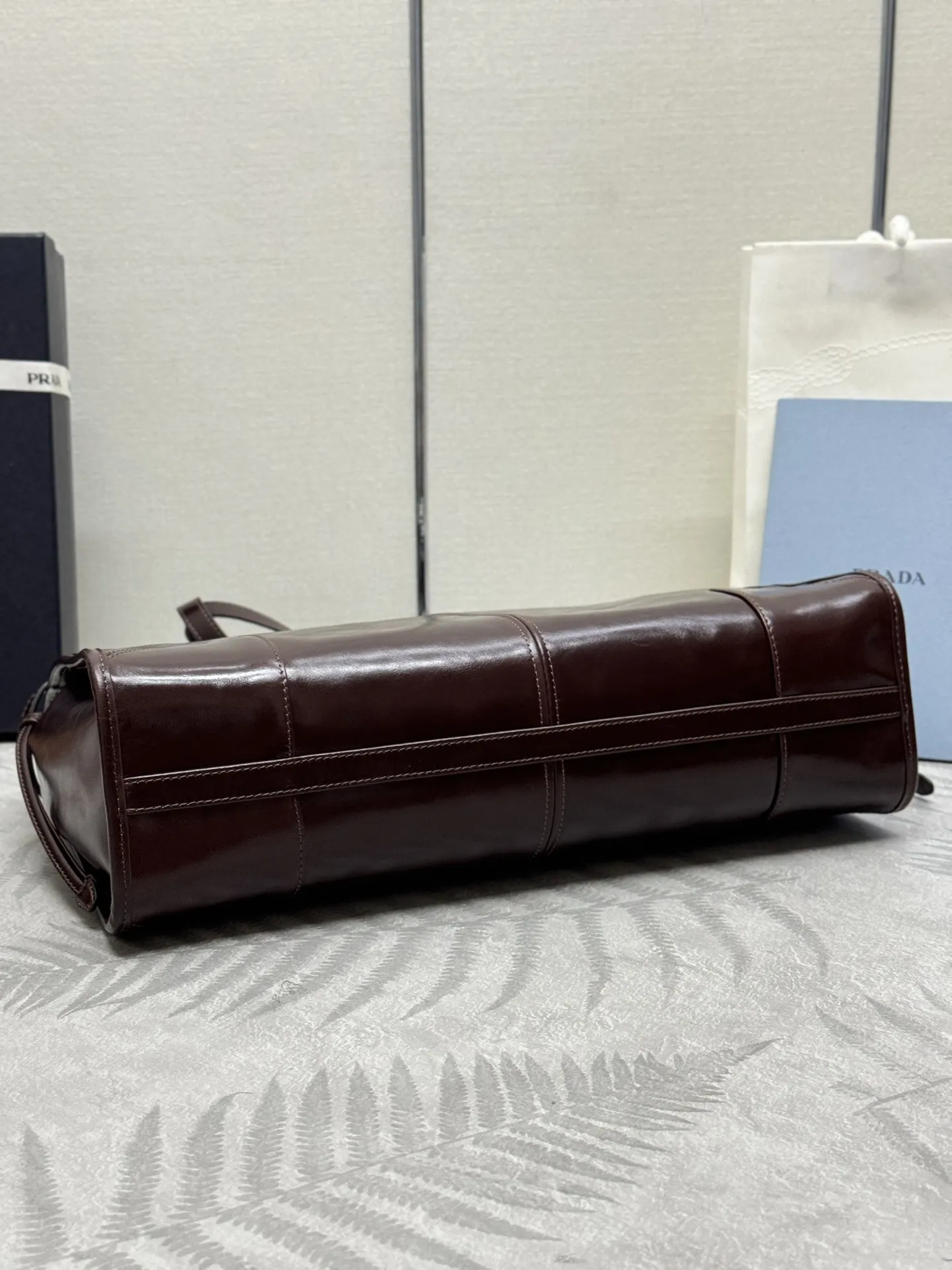 Soft Lux Oiled Wax Leather Top-Handle Bag D114016344 — view 4