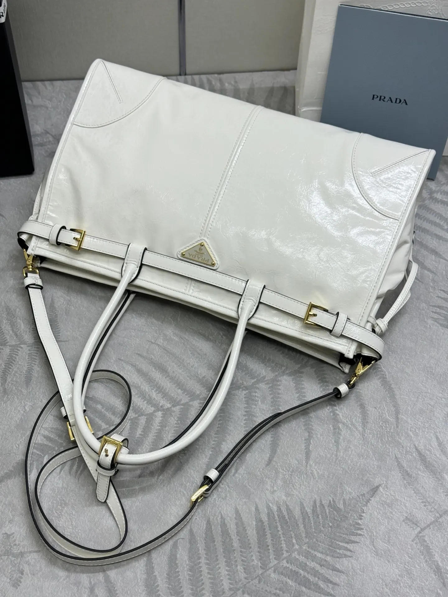 Soft Lux Leather Top-Handle Crossbody Bag D114016346 — view 5