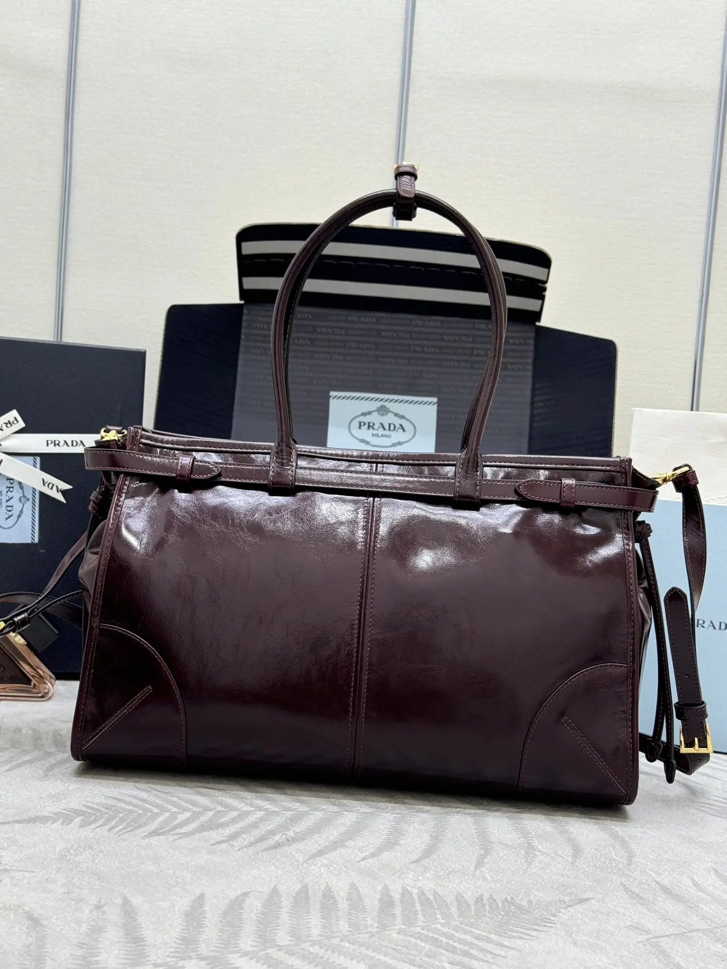 Soft Lux Leather Top-Handle & Crossbody Bag D114016349 — view 2