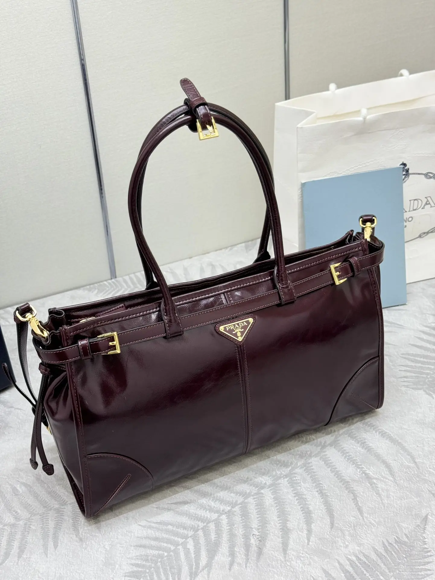 Soft Lux Leather Top-Handle & Crossbody Bag D114016349 — view 3