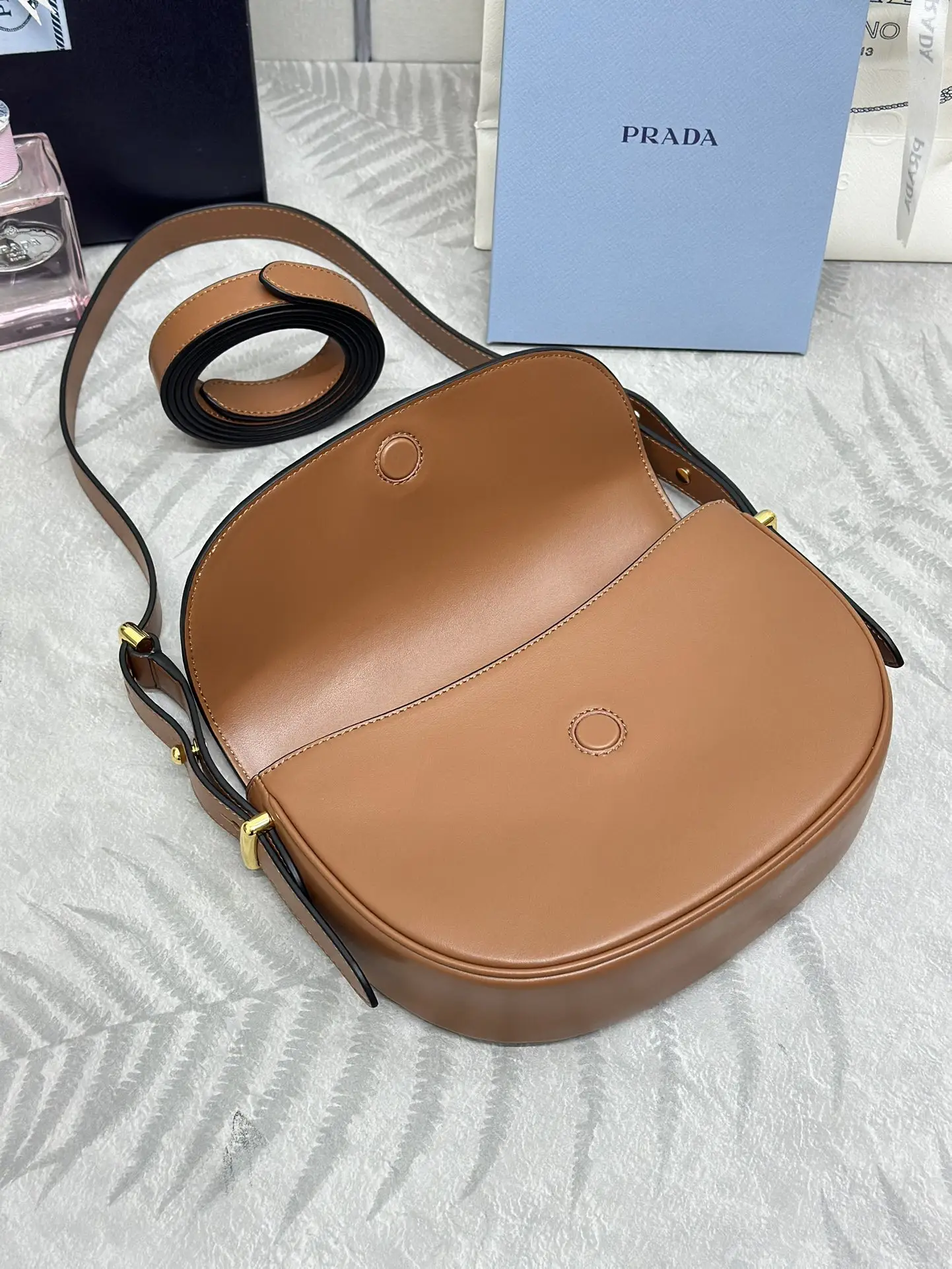 Prada Moon Saddle Bag with Double Straps D92016351 — view 5