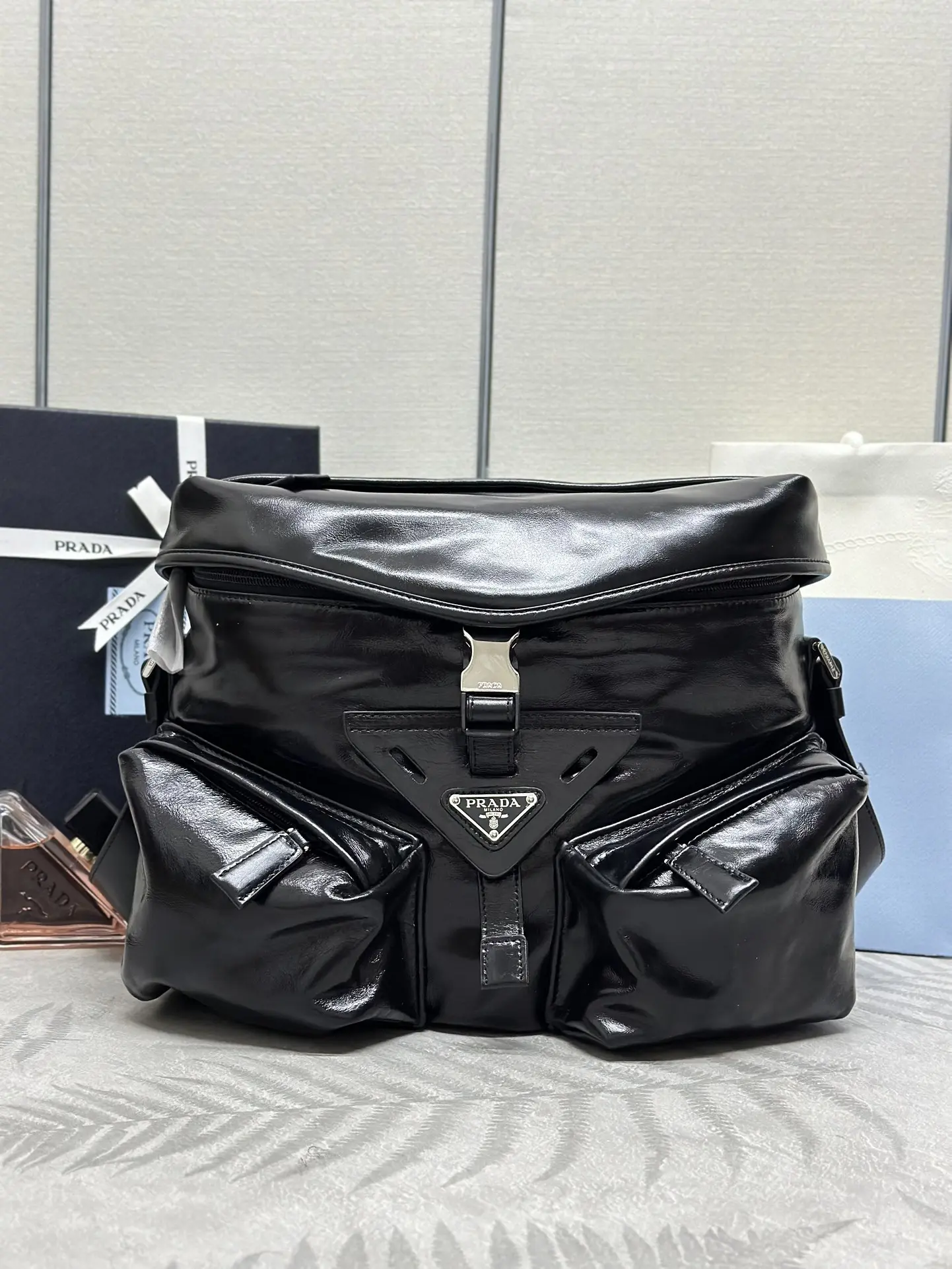Prada 2VD062 Oiled Leather Crossbody Bag D119016353 — view 3