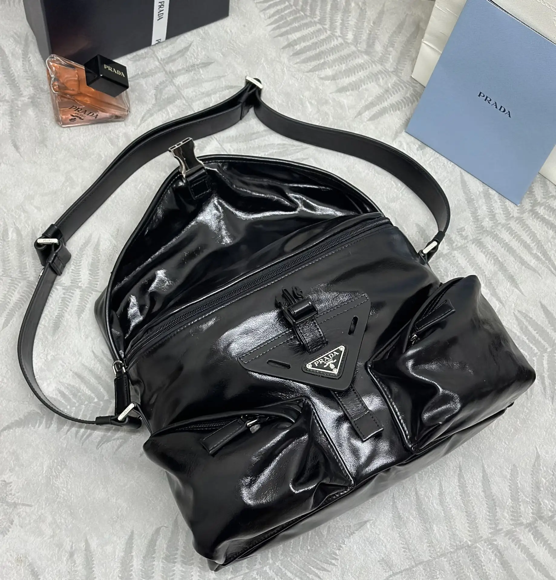 Prada 2VD062 Oiled Leather Crossbody Bag D119016353 — view 8