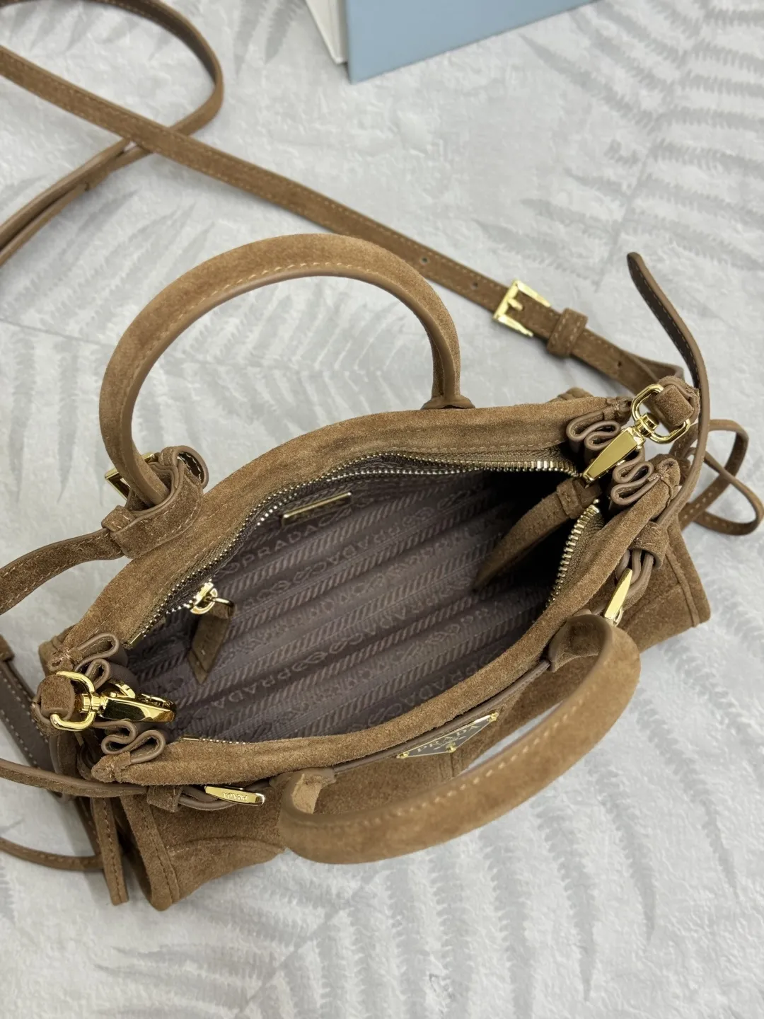 Softlux Suede Mini Top-Handle Crossbody Bag D95016355 — view 8