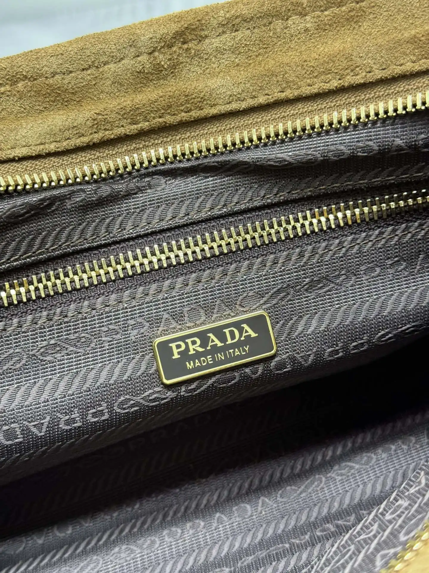 Prada Small Suede Soft Lux Top-Handle Bag D99016357 — view 9