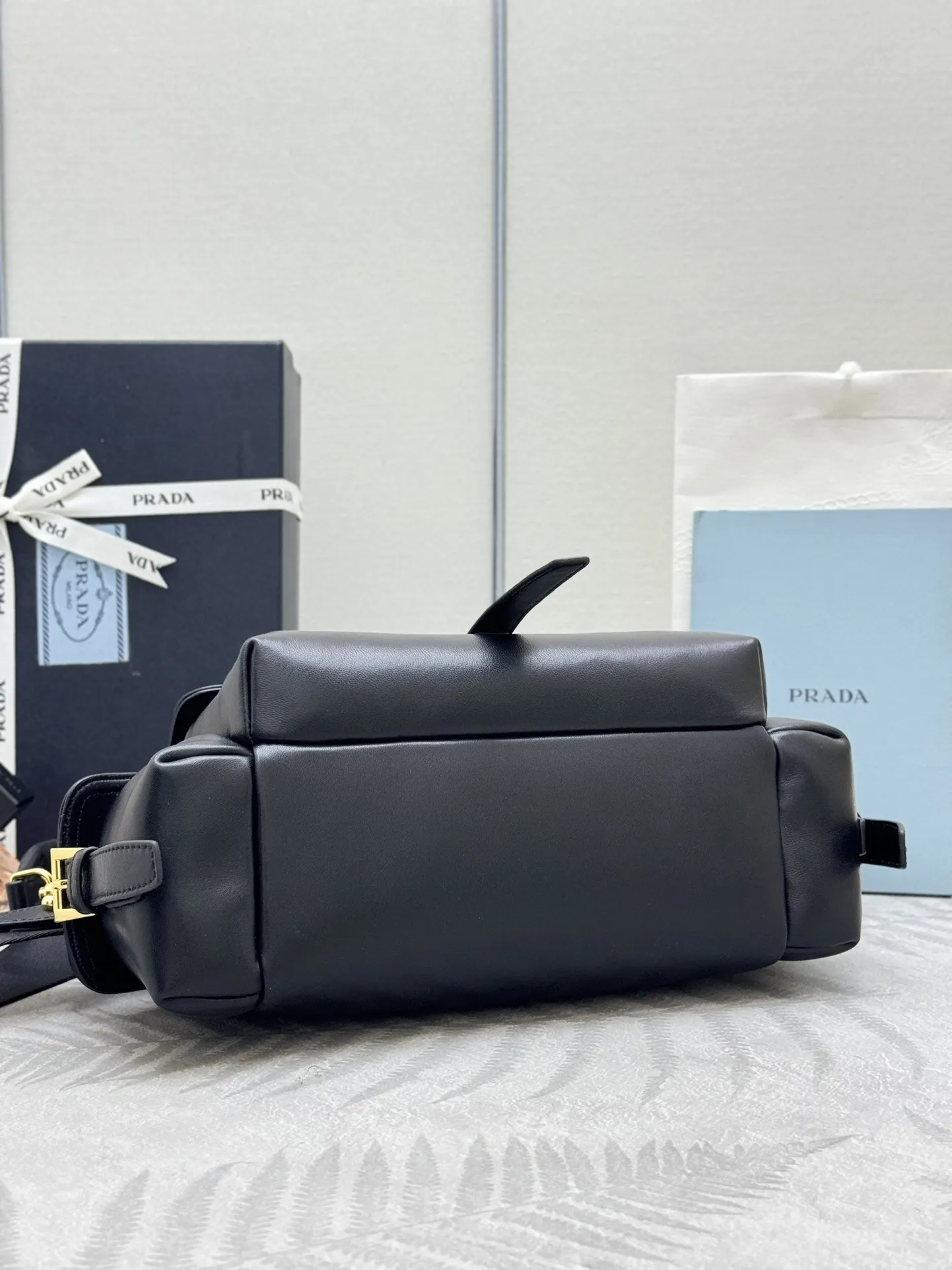 Lambskin Messenger Bag with Enamel Logo D98016365 — view 5