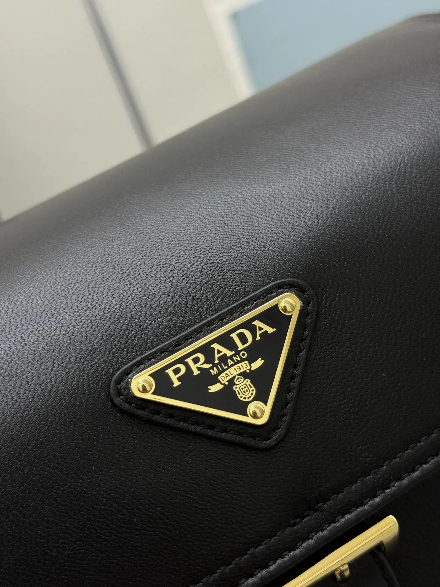 Lambskin Messenger Bag with Enamel Logo D98016365 — view 6