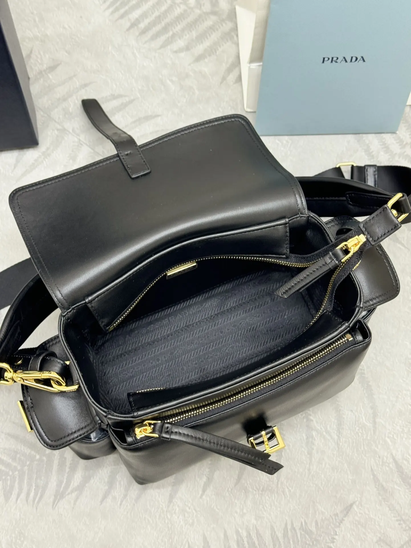 Lambskin Messenger Bag with Enamel Logo D98016365 — view 8
