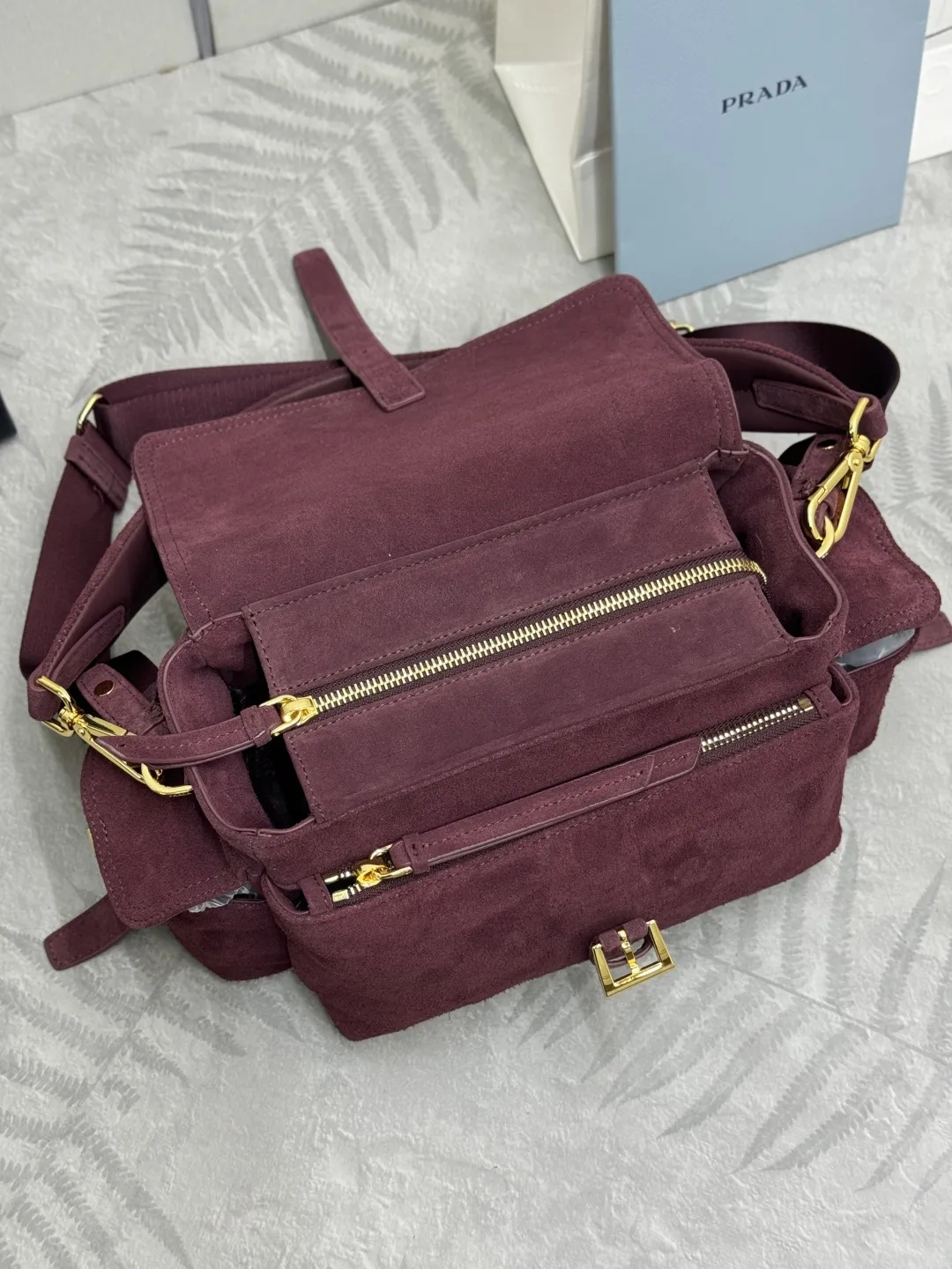 Suede Multi-Pocket Shoulder Bag D98016366 — view 7