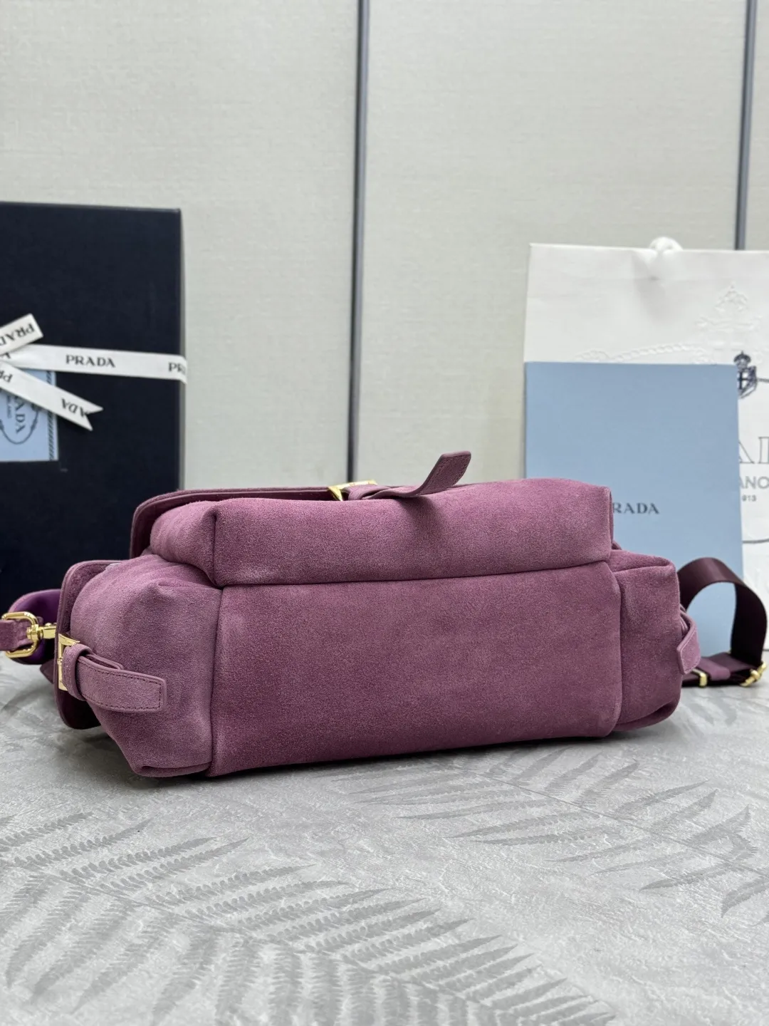 Suede Flap Crossbody Bag D98016367 — view 6