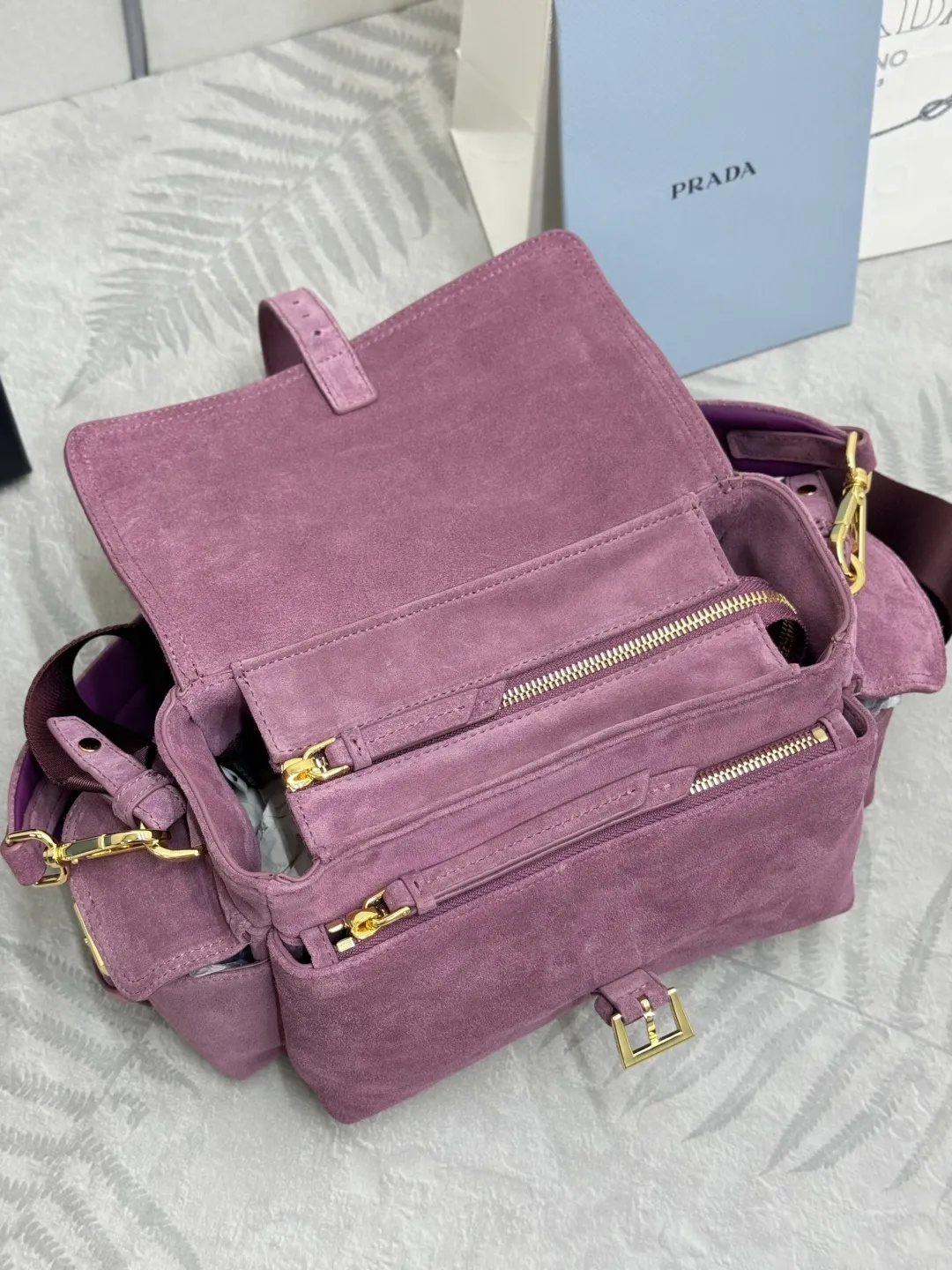 Suede Flap Crossbody Bag D98016367 — view 7