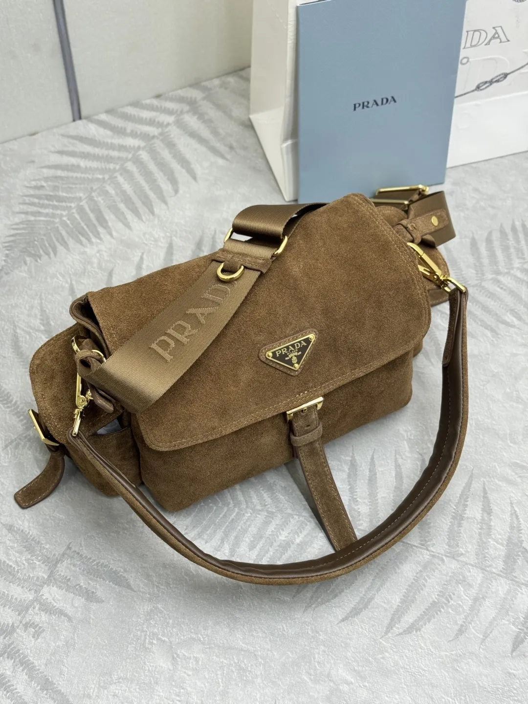 Suede Flap Shoulder Bag D98016494 — view 4