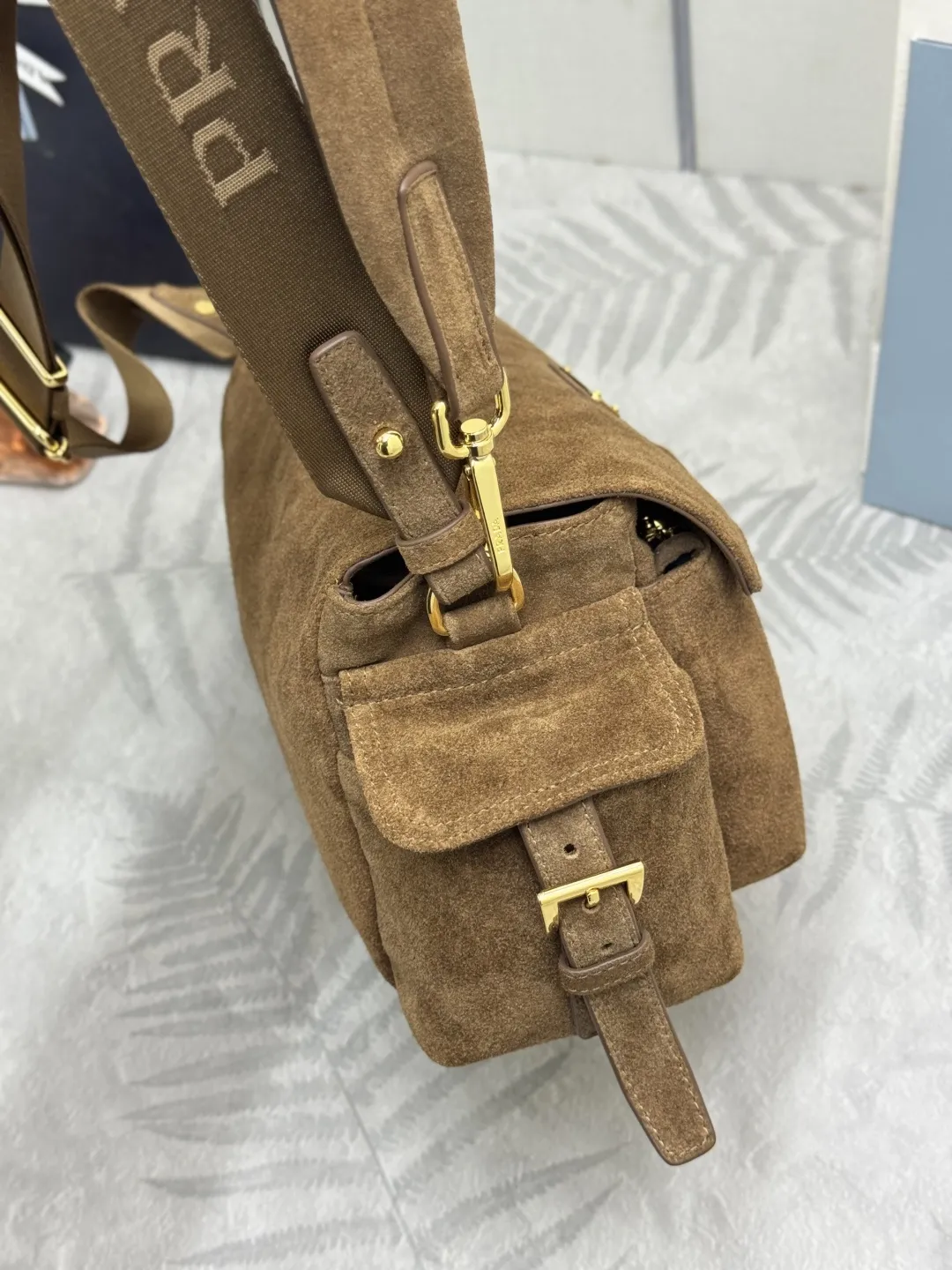 Suede Flap Shoulder Bag D98016494 — view 5