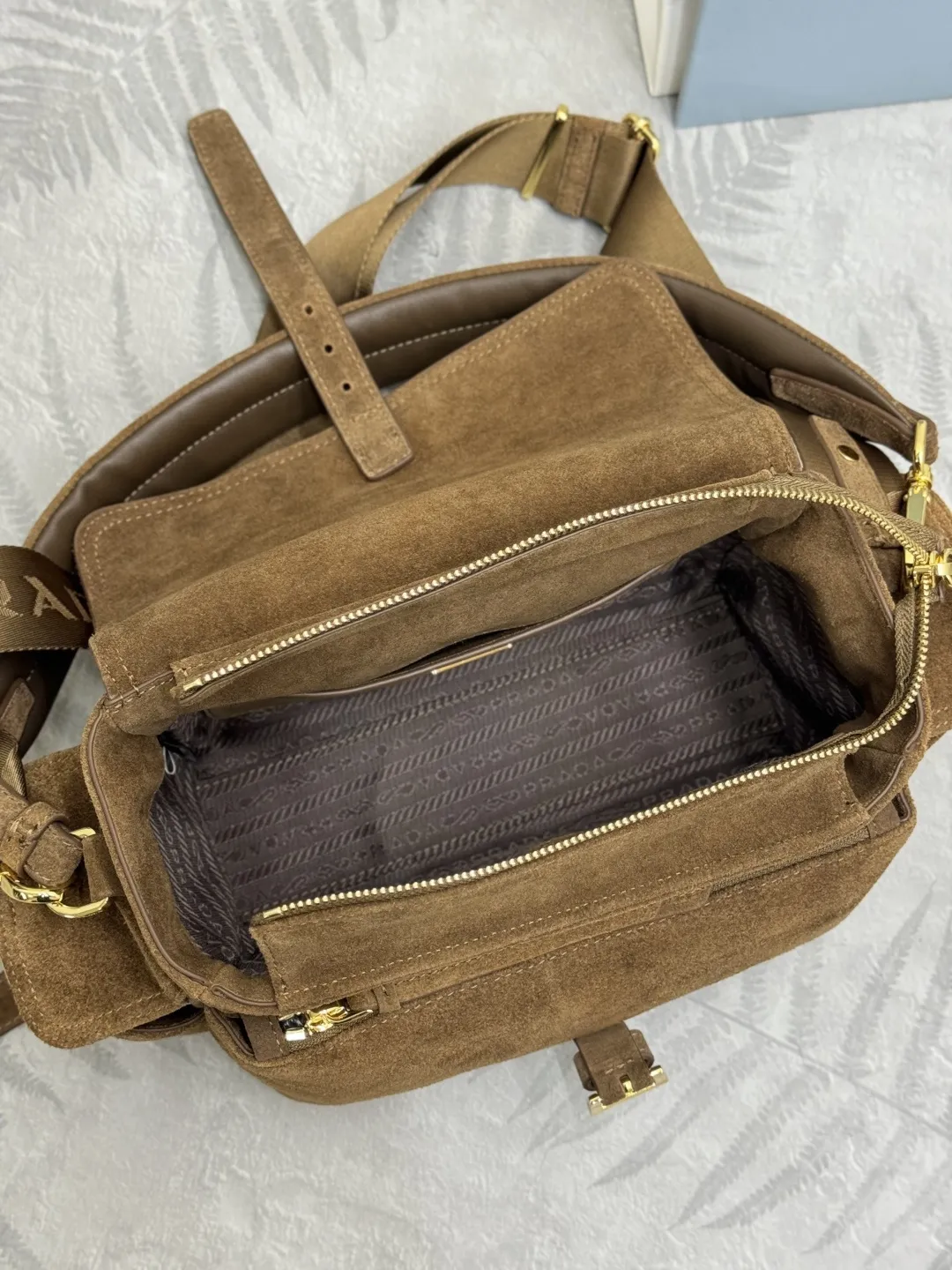 Suede Flap Shoulder Bag D98016494 — view 8