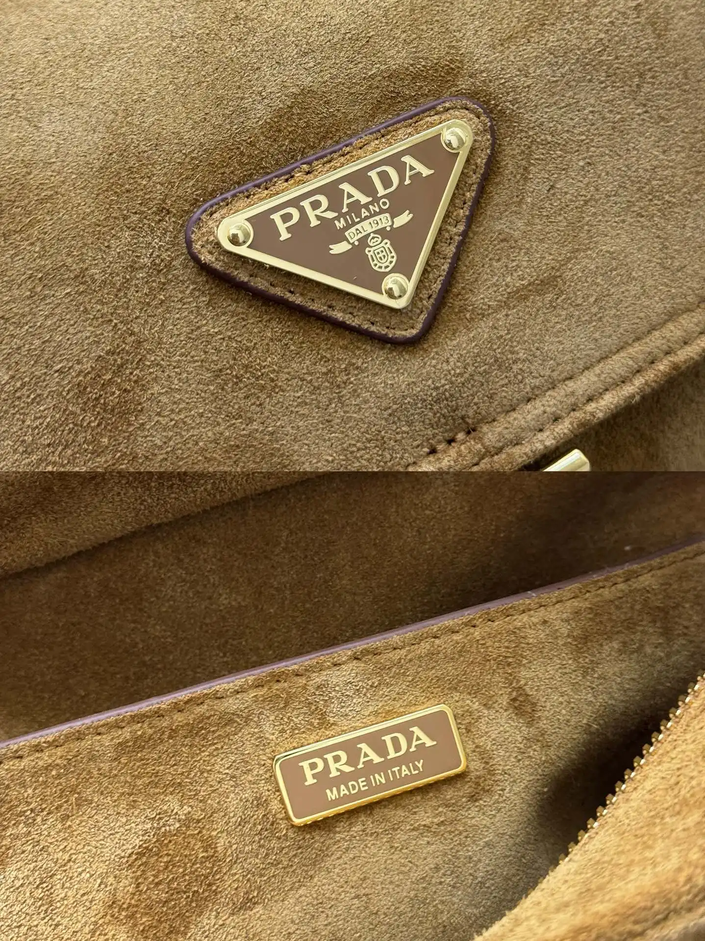 Suede Messenger Bag with Detachable Straps D98016368 — view 9