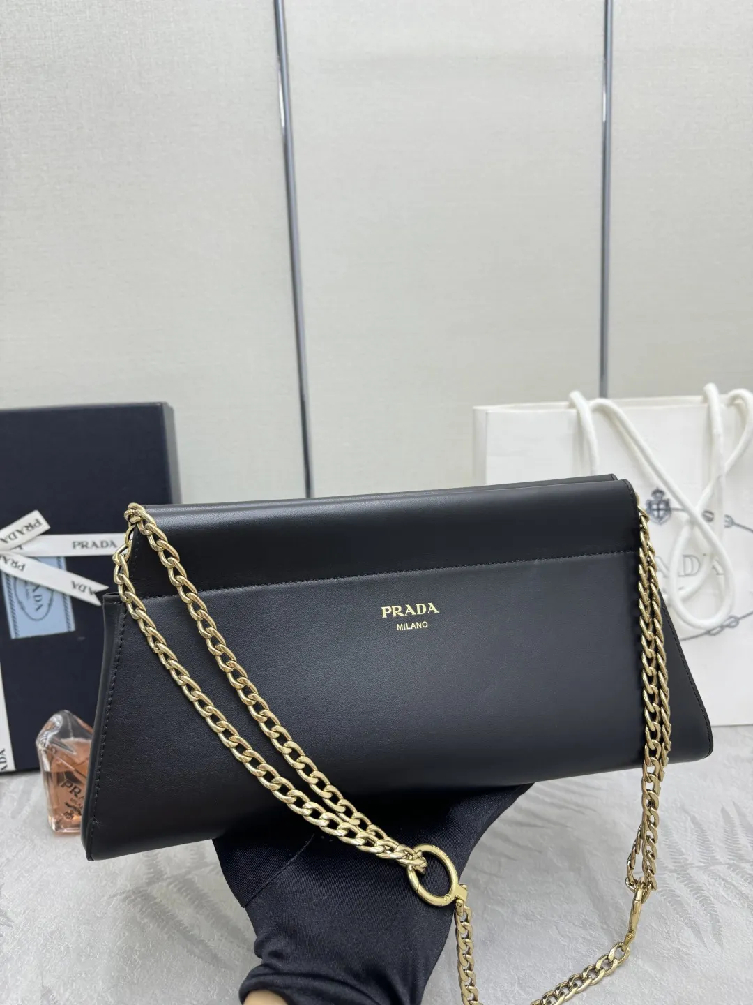 Prada Enchaîné Chain-Strap Shoulder Bag D93016369 — view 6