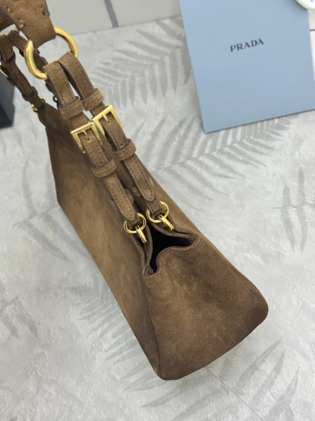 Suede Enchaîné Shoulder Bag D102016370 — view 5