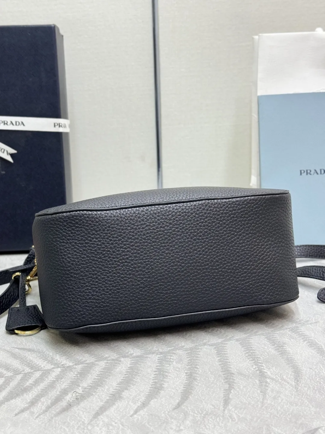 Prada Grained Leather Top-Handle Bag D98016373 — view 6