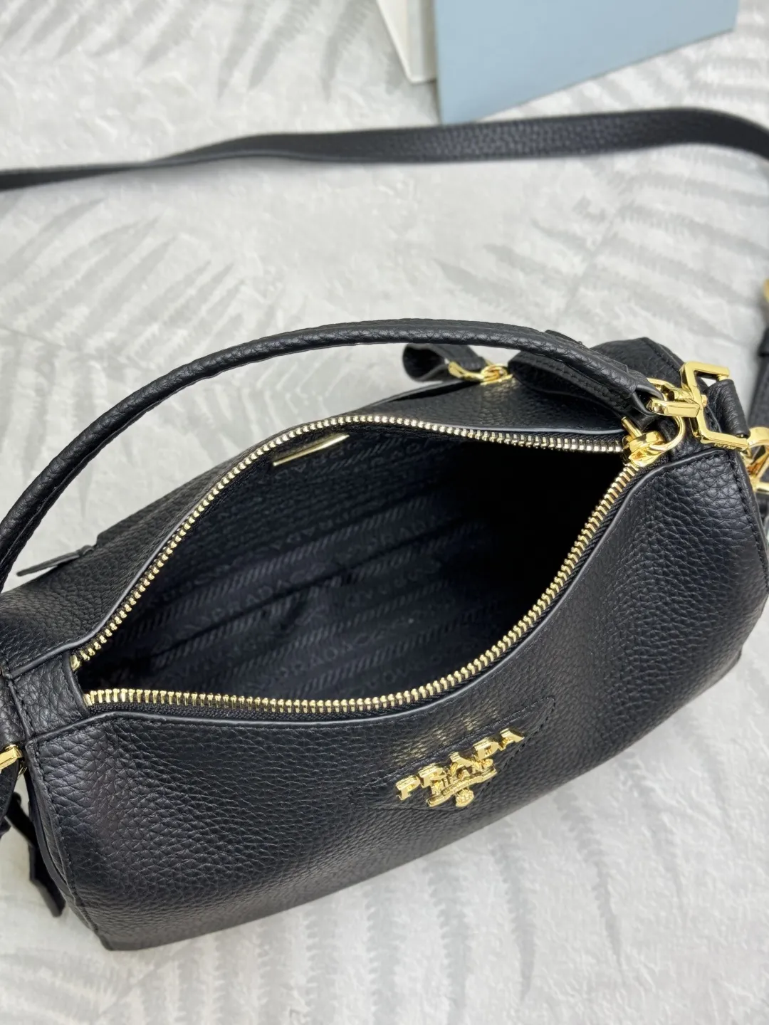 Prada Grained Leather Top-Handle Bag D98016373 — view 8
