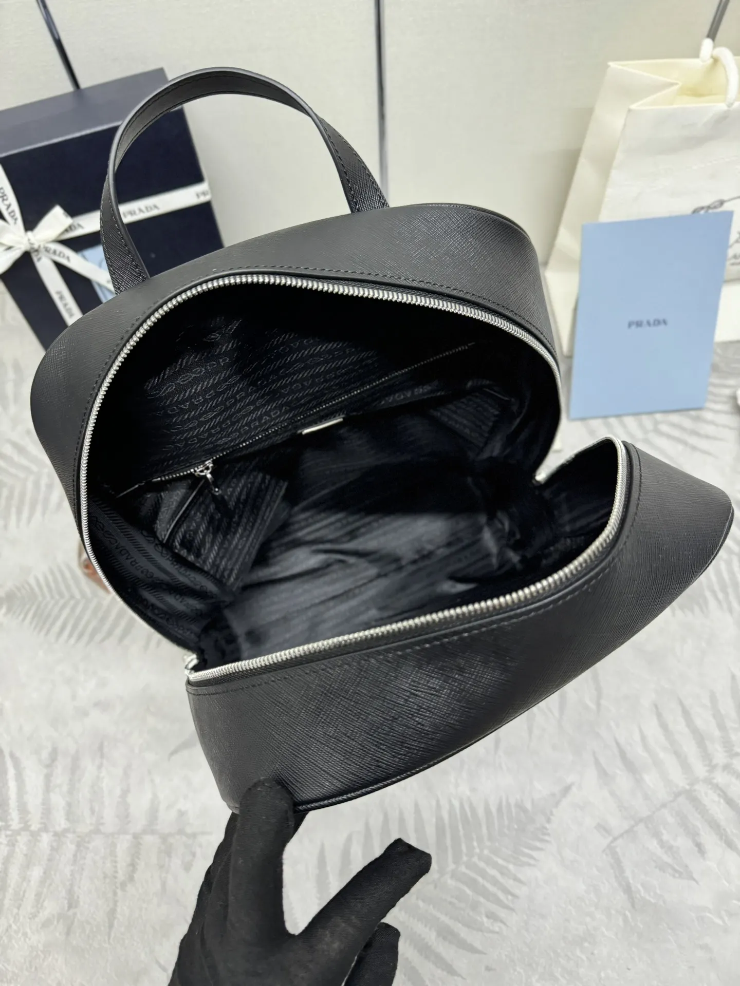 Saffiano Leather Backpack D108016374 — view 8