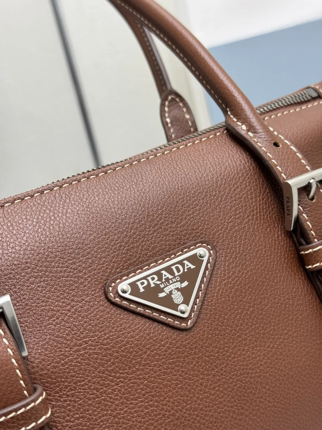 Vintage Leather Top-Handle Bag D105016506 — view 7