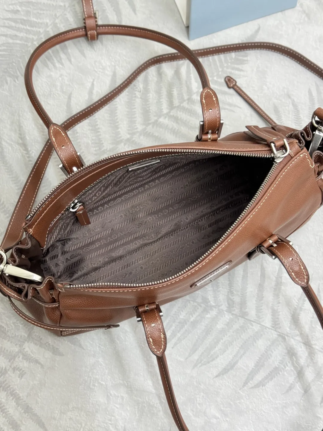 Vintage Leather Top-Handle Bag D105016506 — view 8