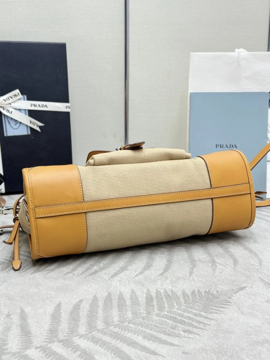 Bonnie Canvas and Leather Shoulder Bag D103016375 — view 6