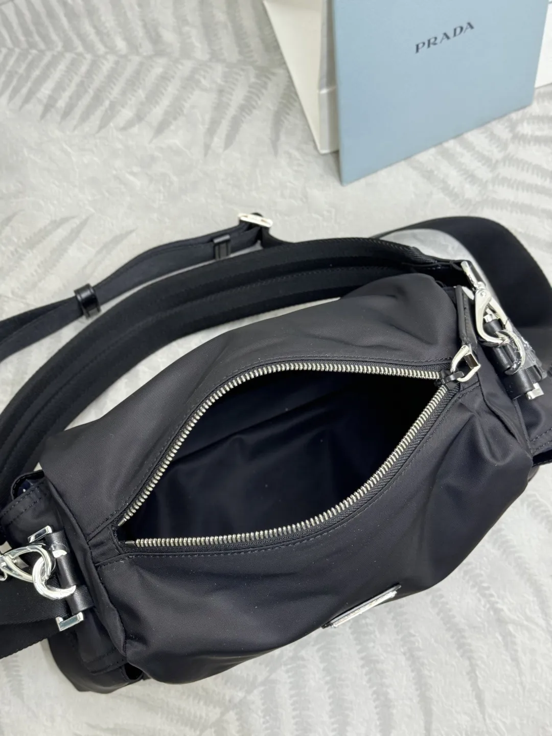 Prada Small Explore Nylon Shoulder Bag D73016377 — view 8