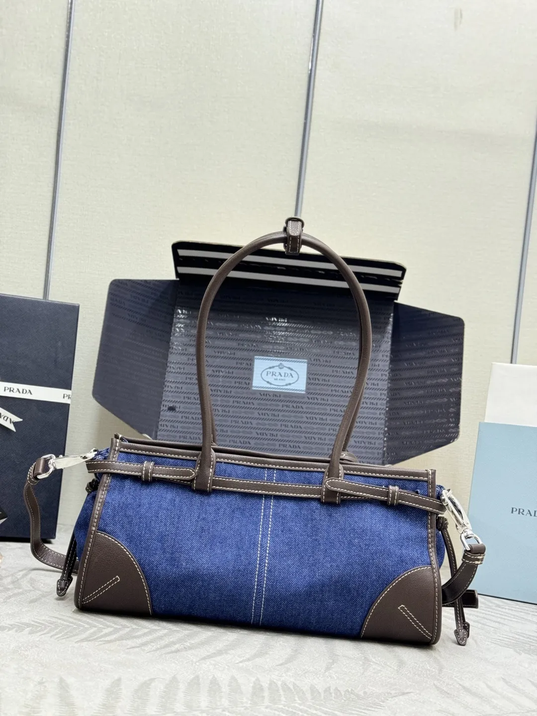 Denim Bonnie Top-Handle Bag D100016379 — view 2