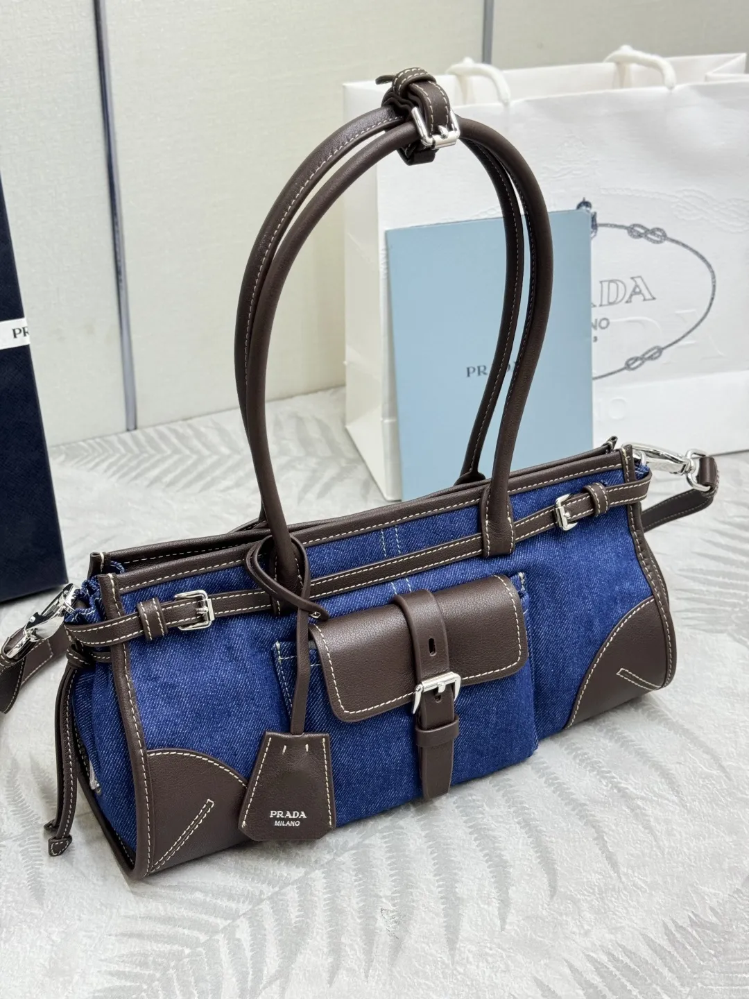 Denim Bonnie Top-Handle Bag D100016379 — view 3