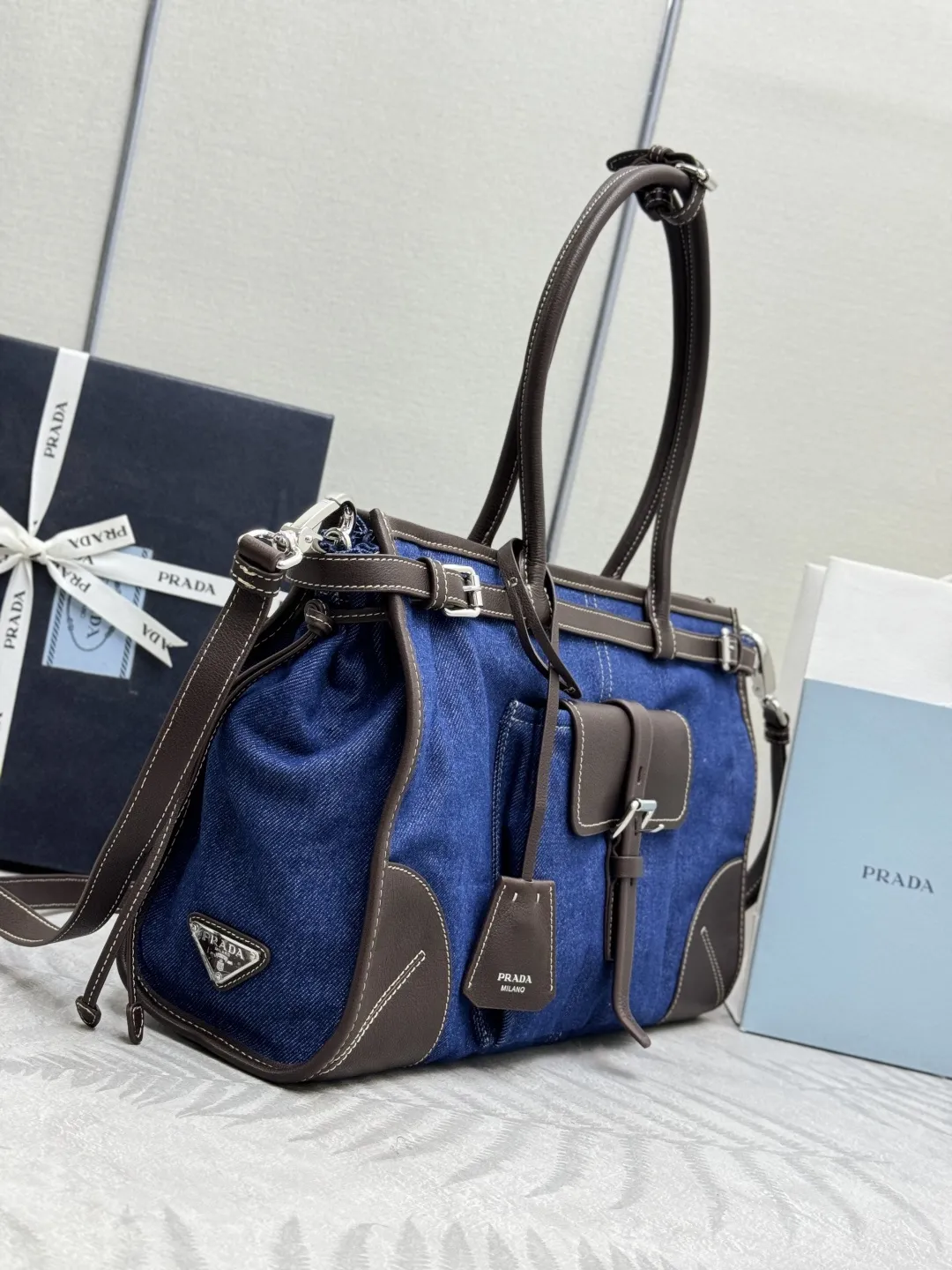 Denim Bonnie Top-Handle Bag D105016380 — view 4