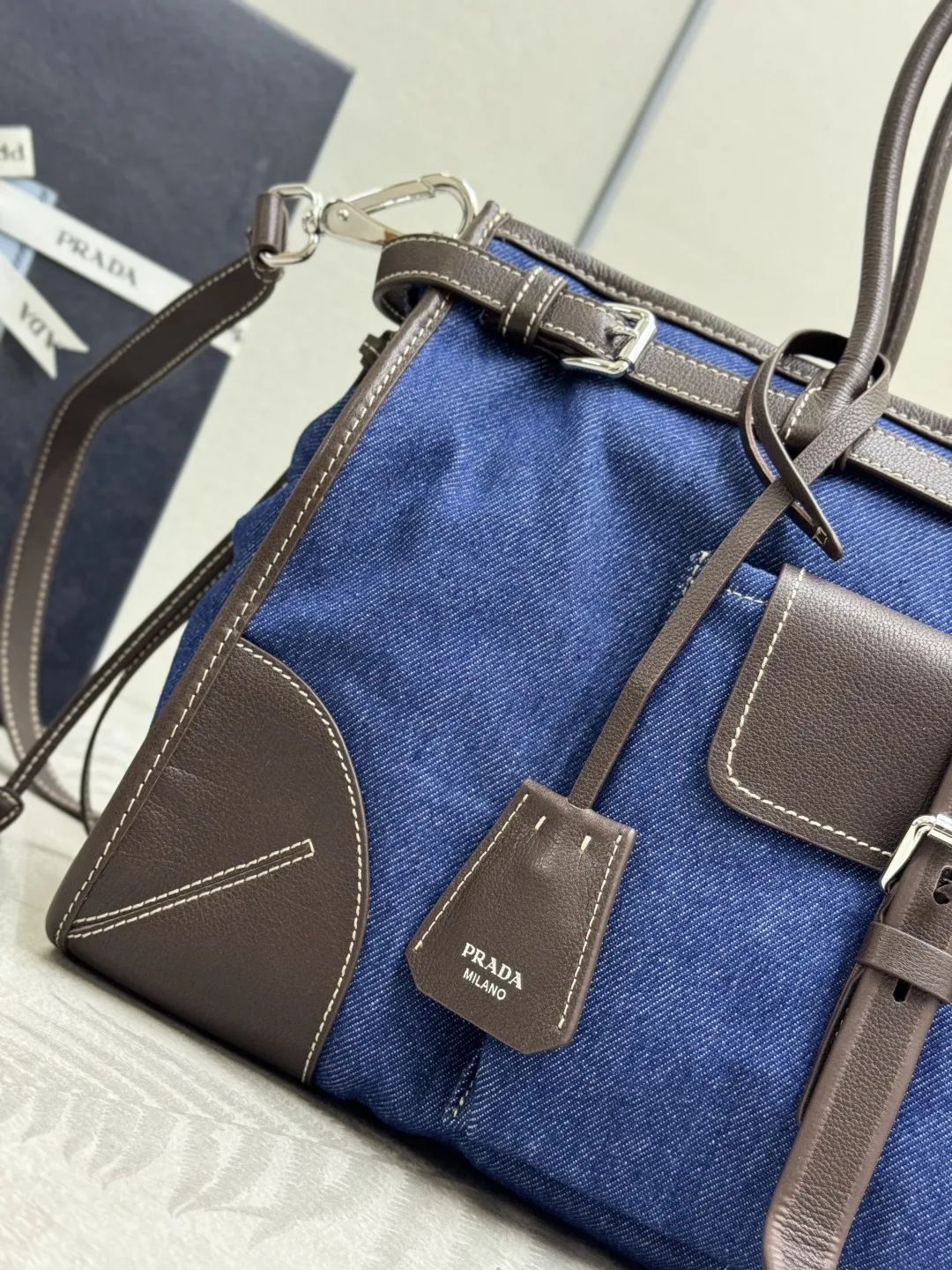 Denim Bonnie Top-Handle Bag D105016380 — view 5