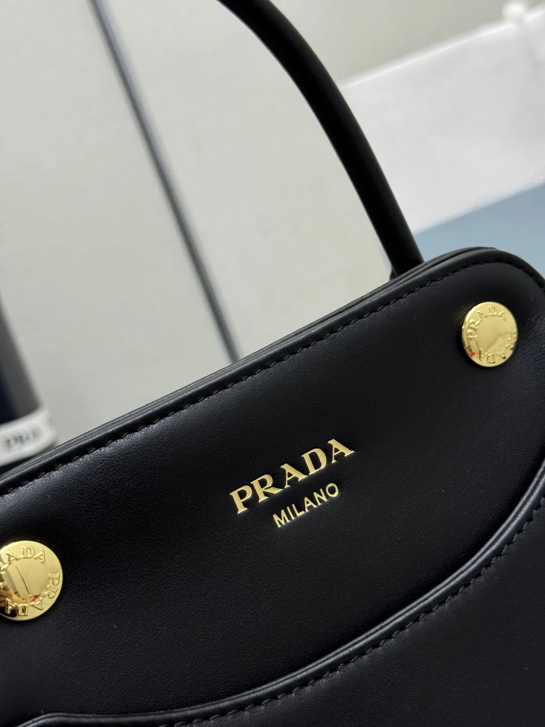 Prada Carry Leather Top-Handle Bag D88016381 — view 6
