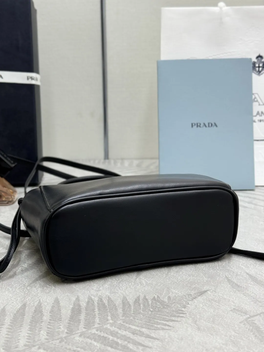 Prada Carry Leather Top-Handle Bag D88016381 — view 7