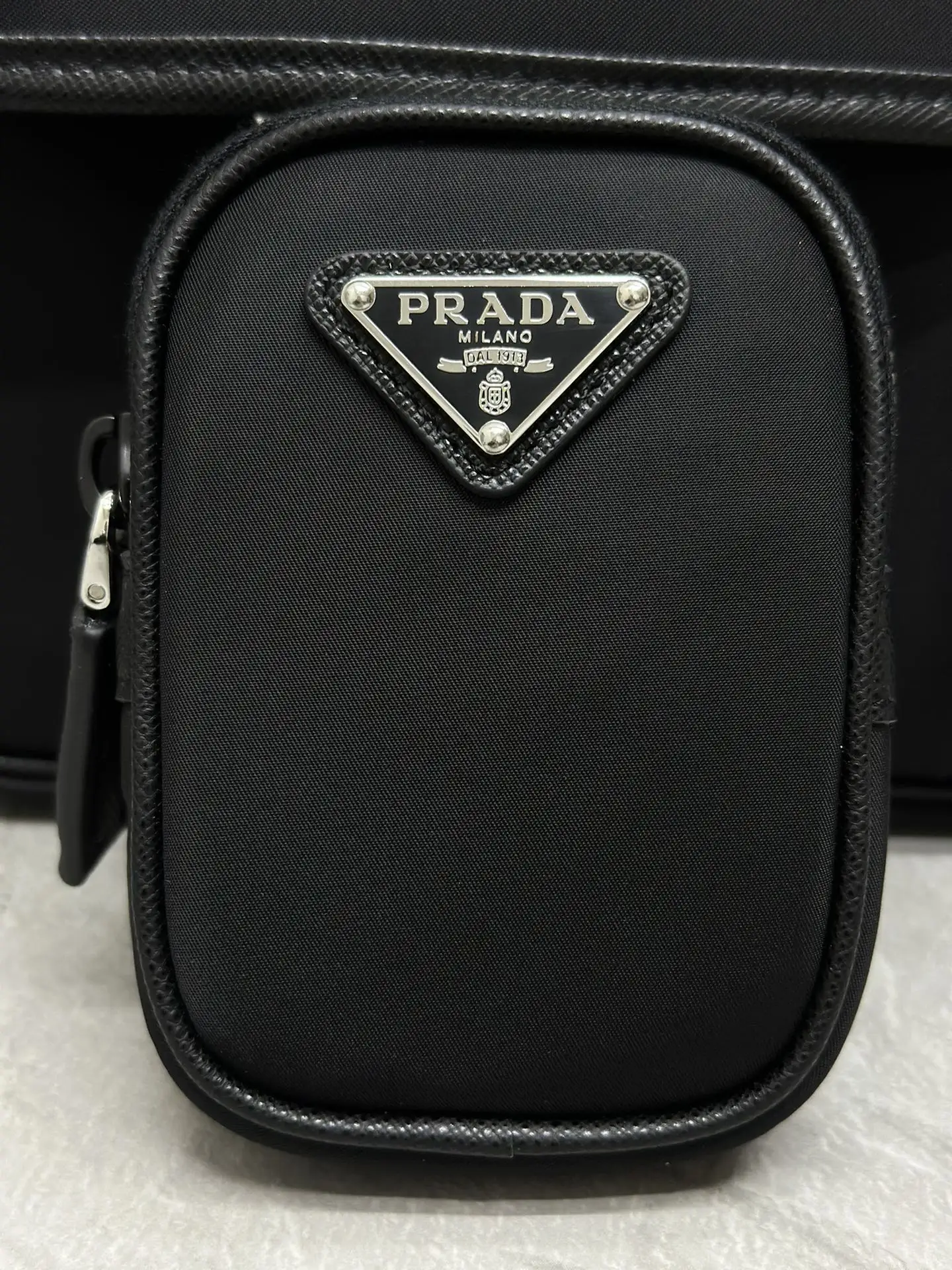 Prada Nylon and Saffiano Leather Messenger Bag D80016384 — view 7
