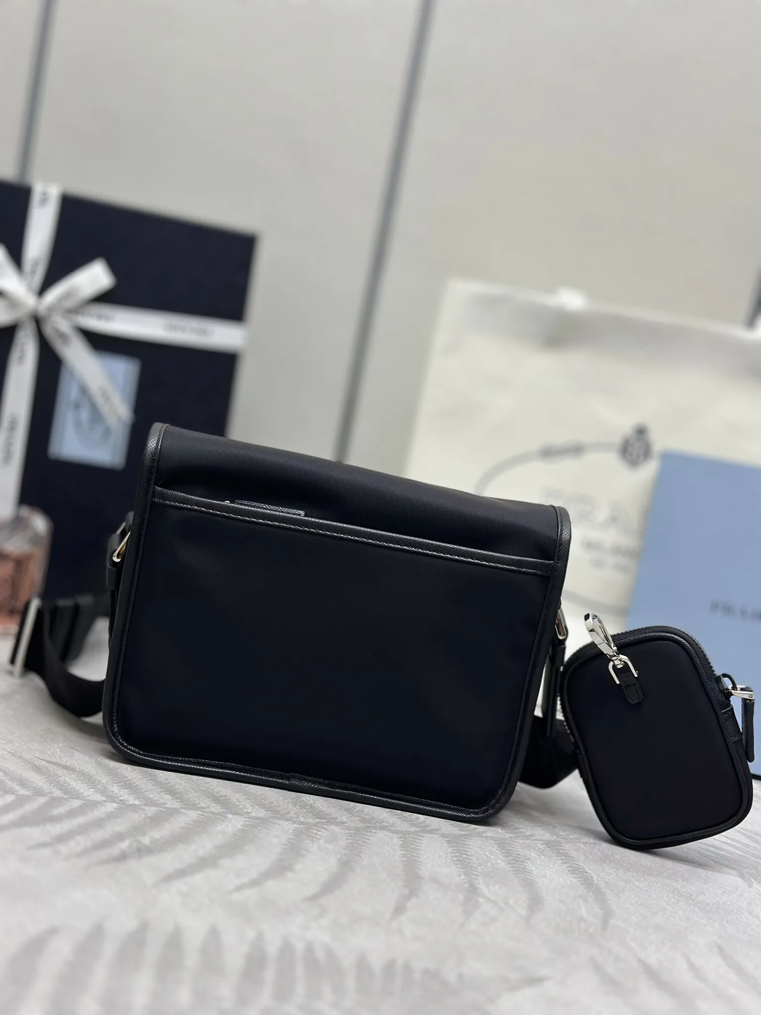 Prada Re-Nylon Small Messenger Bag D78016386 — view 2