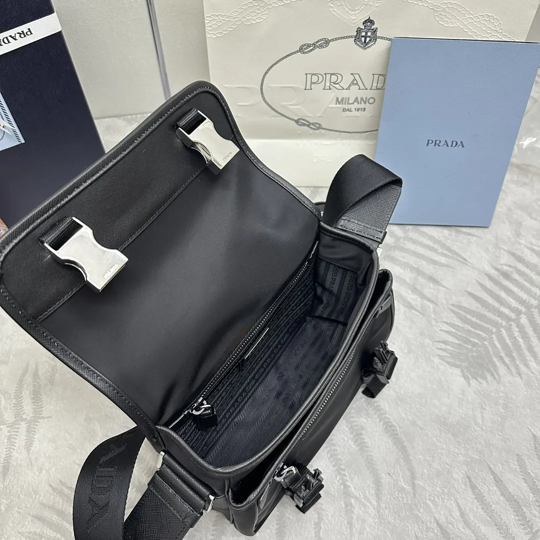 Prada Re-Nylon Small Messenger Bag D78016386 — view 6