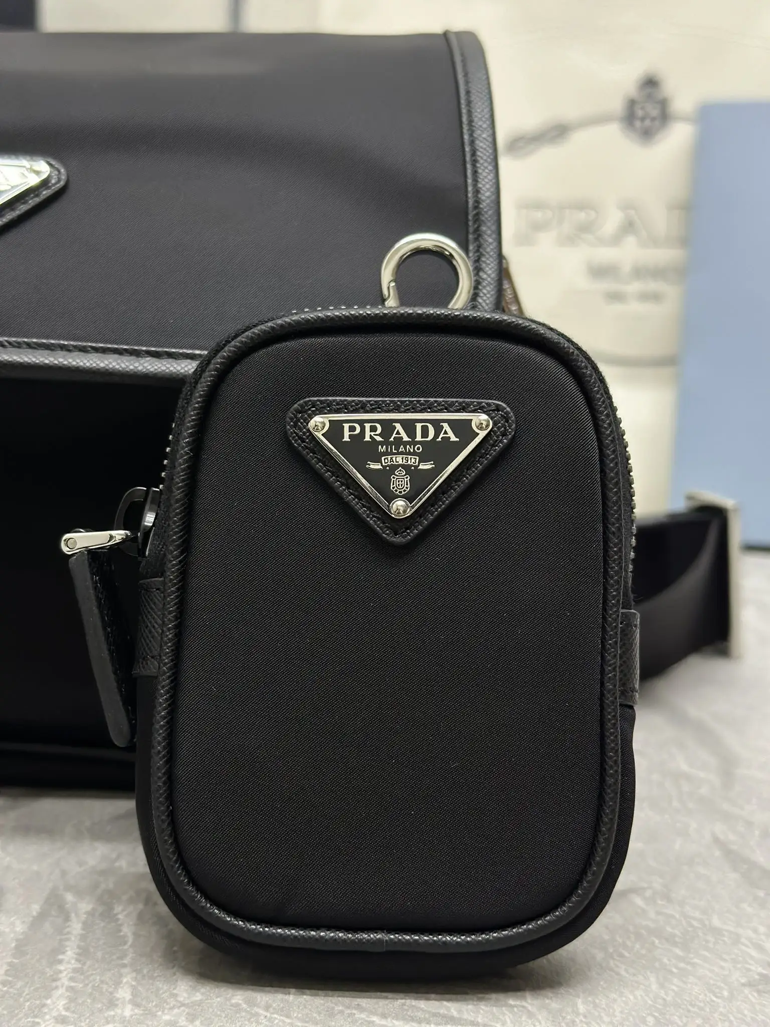 Prada Re-Nylon Small Messenger Bag D78016386 — view 9