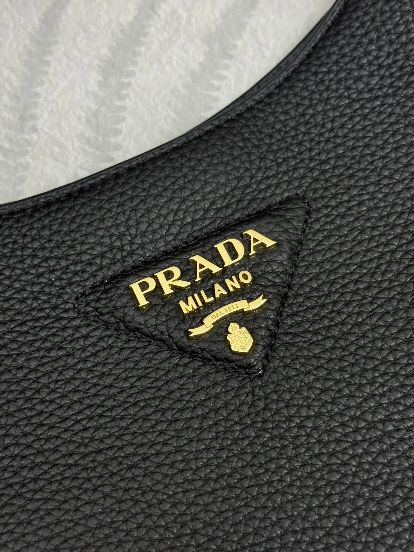 Prada Grained Leather Crossbody Bag with Logo Strap D105016390 — view 7