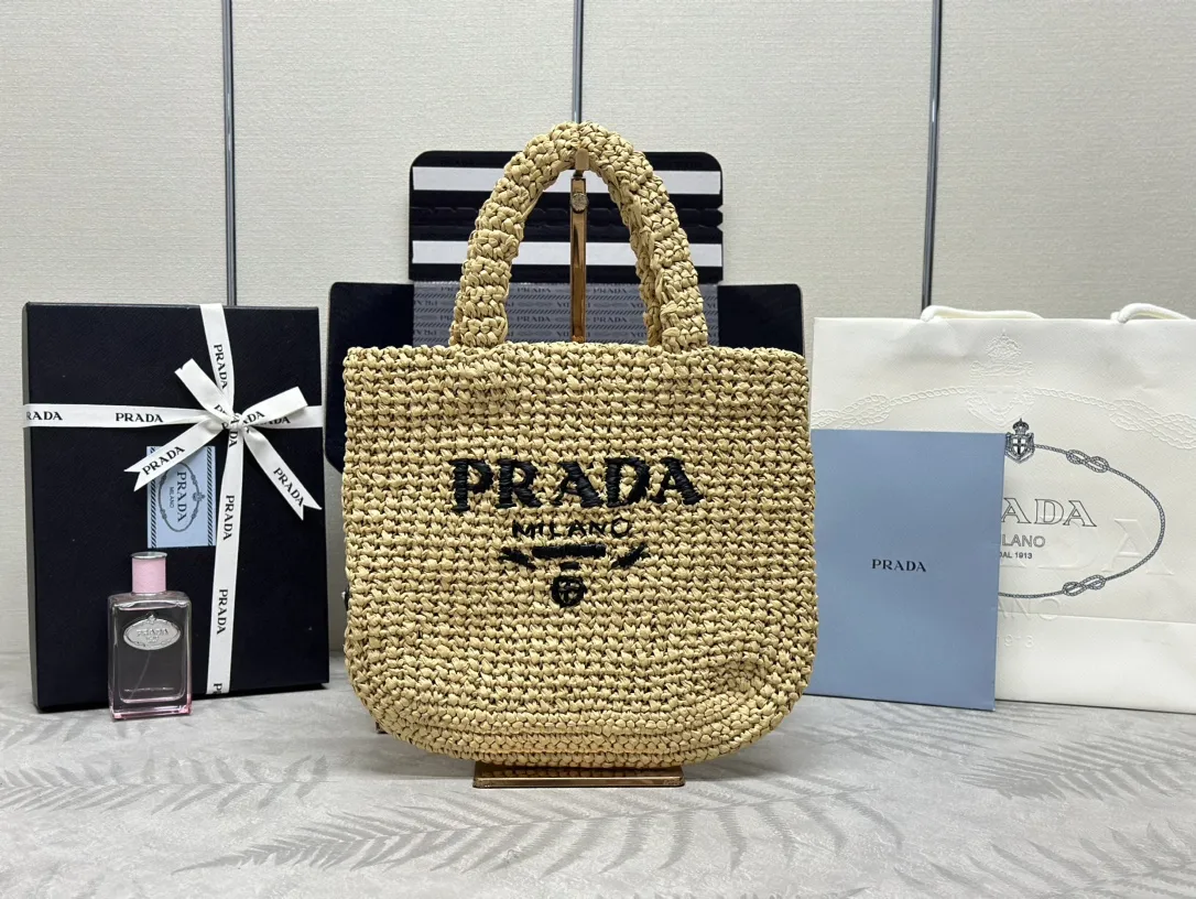 Small Raffia Tote Bag D78016392