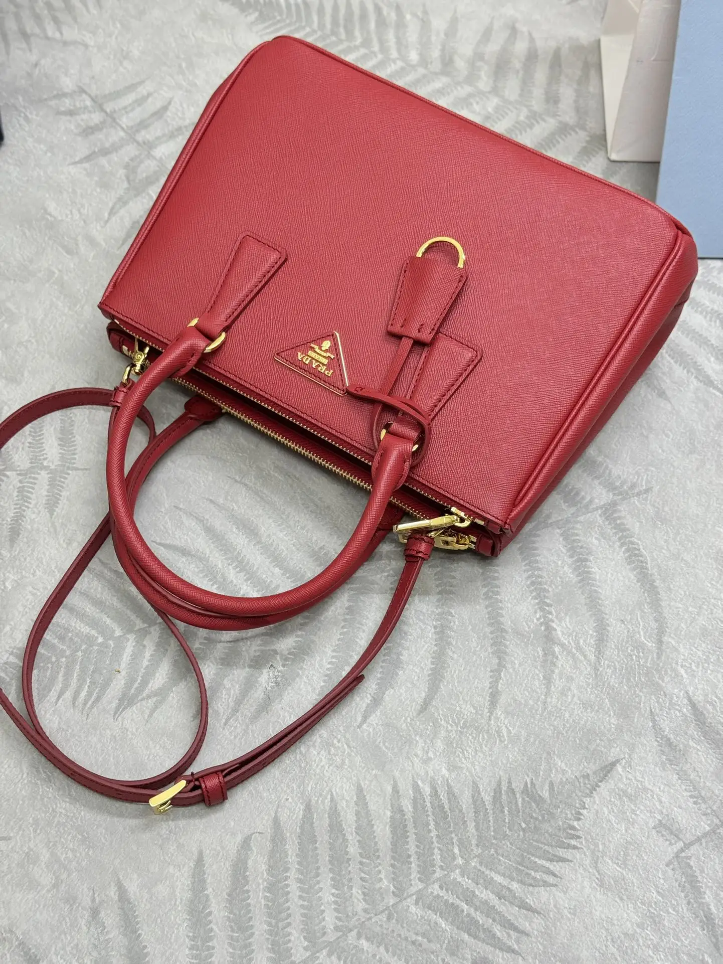 Prada Saffiano Leather Double Handle Tote Bag D98016394 — view 6