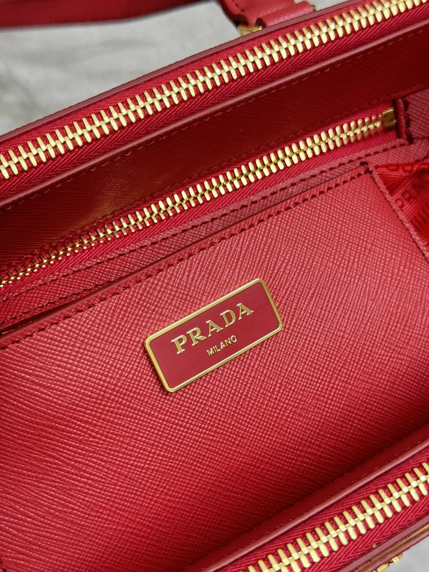 Prada Saffiano Leather Double Handle Tote Bag D98016394 — view 9
