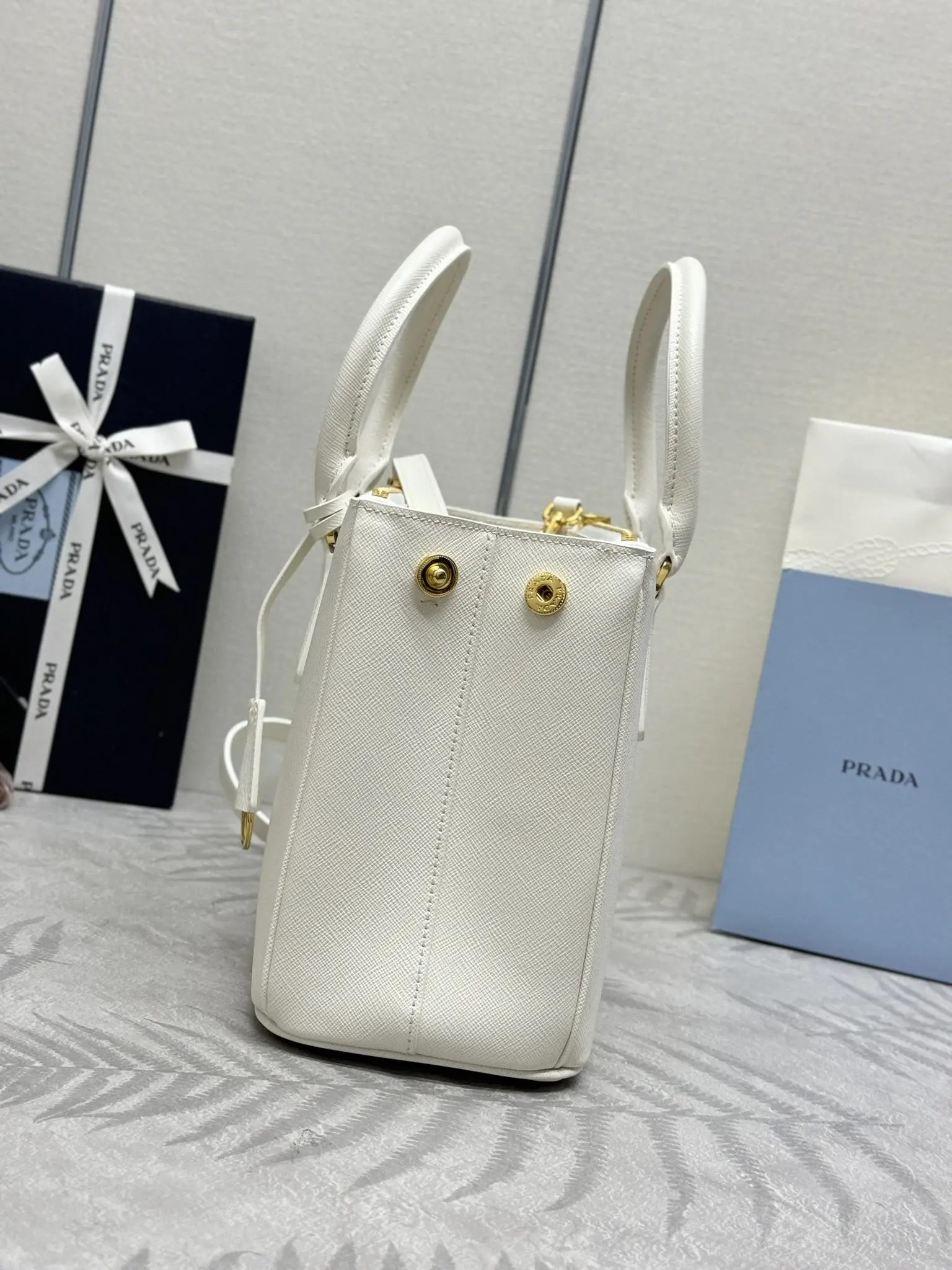 Saffiano Leather Double Handle Shoulder Bag D98016395 — view 6