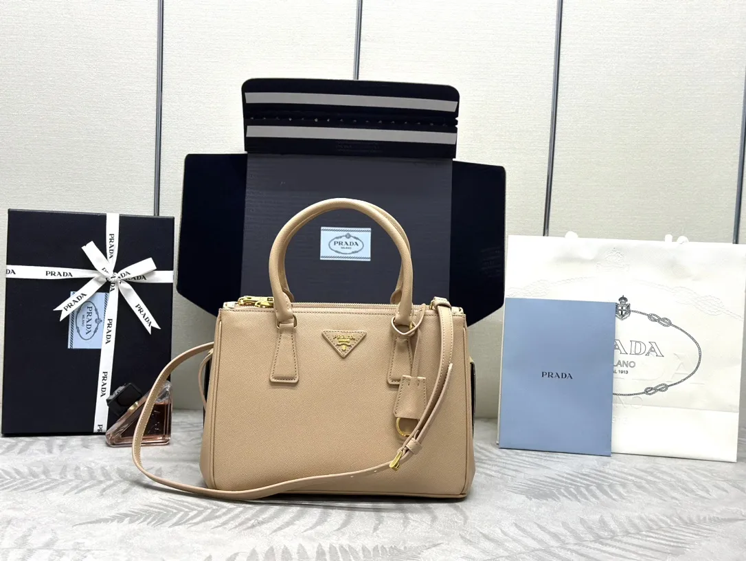 Saffiano Leather Double Handle Shoulder Bag D98016396