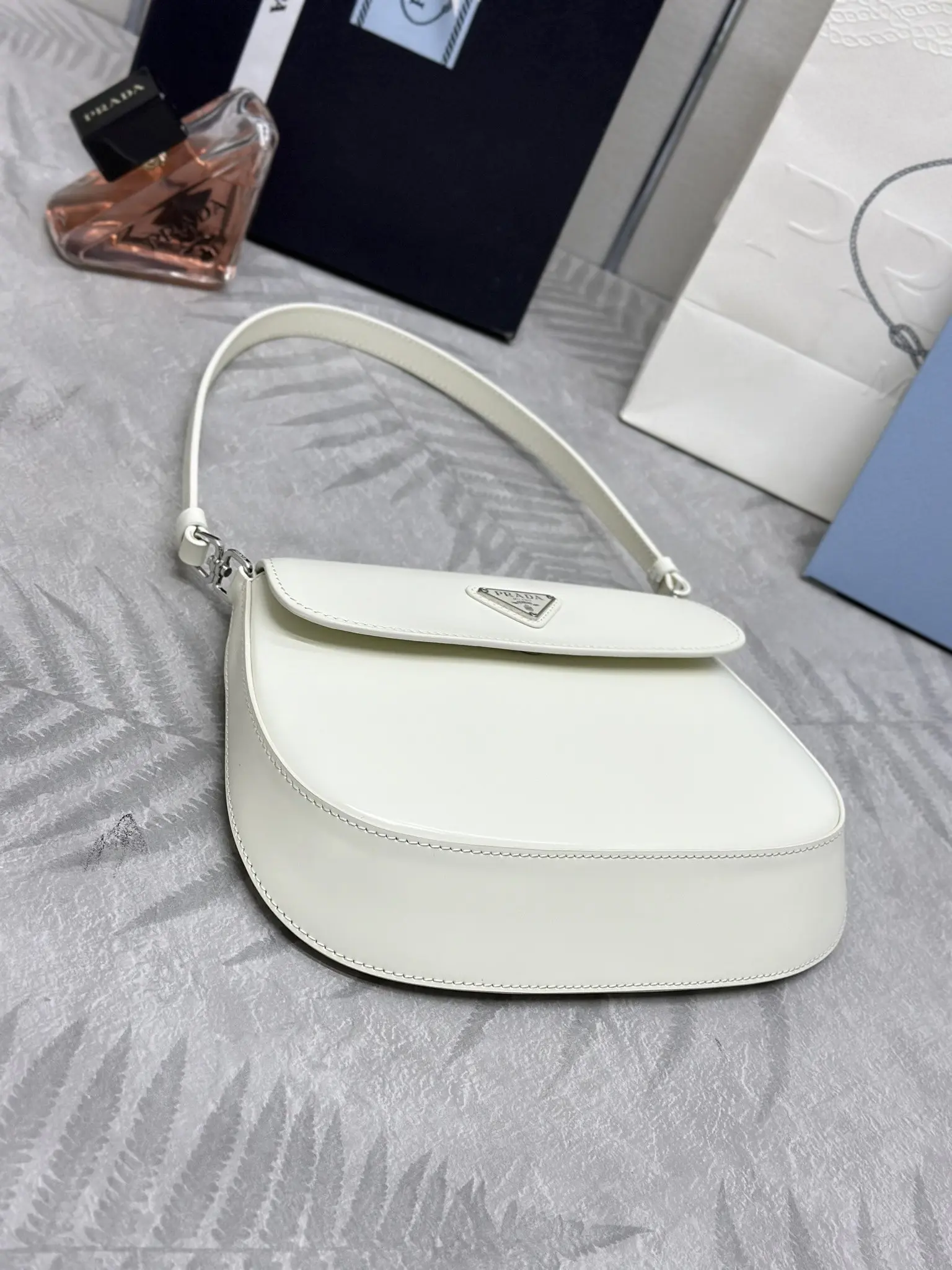 Prada Cleo Brushed Leather Shoulder Bag D81016397 — view 4