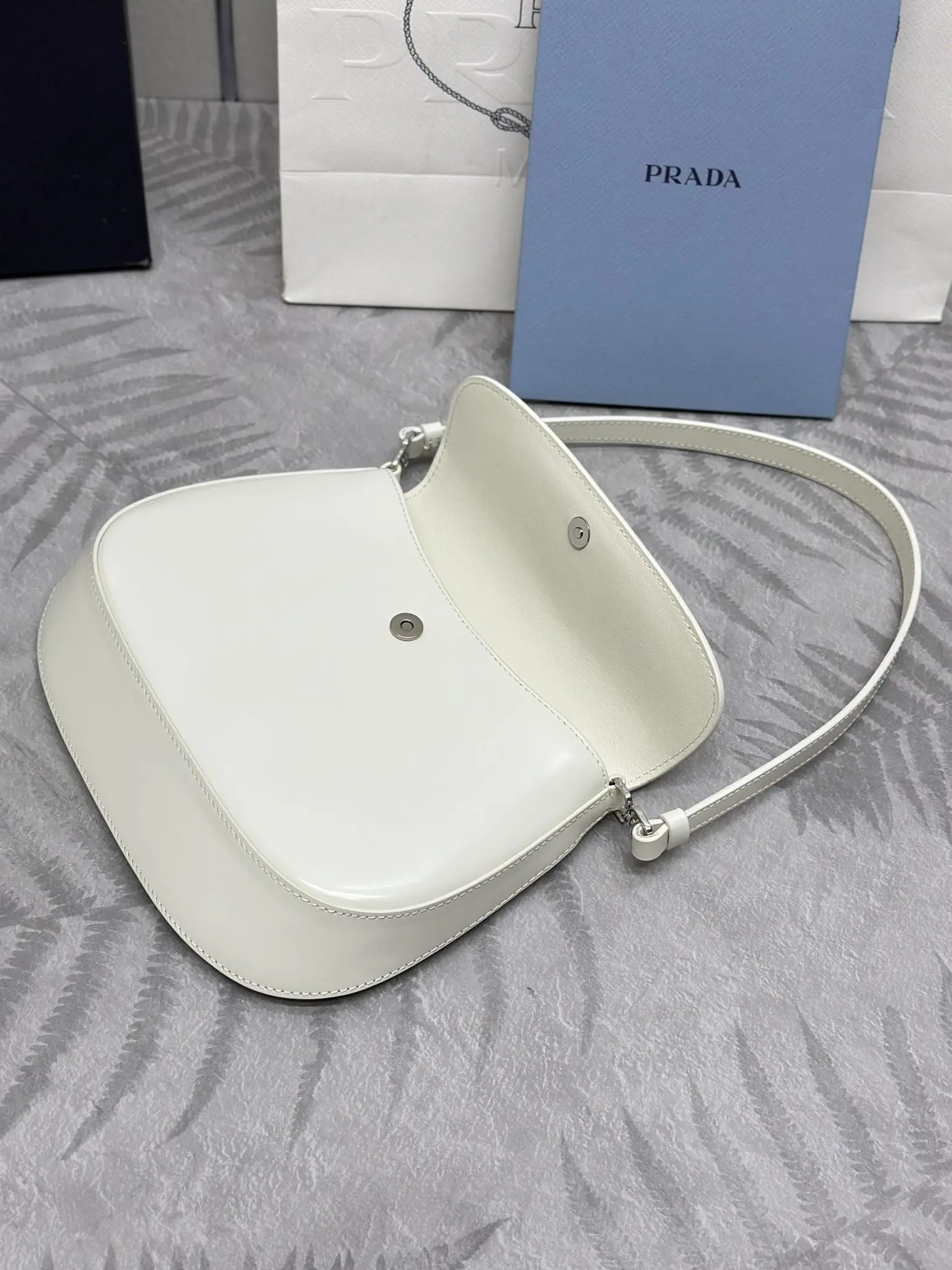 Prada Cleo Brushed Leather Shoulder Bag D81016397 — view 5