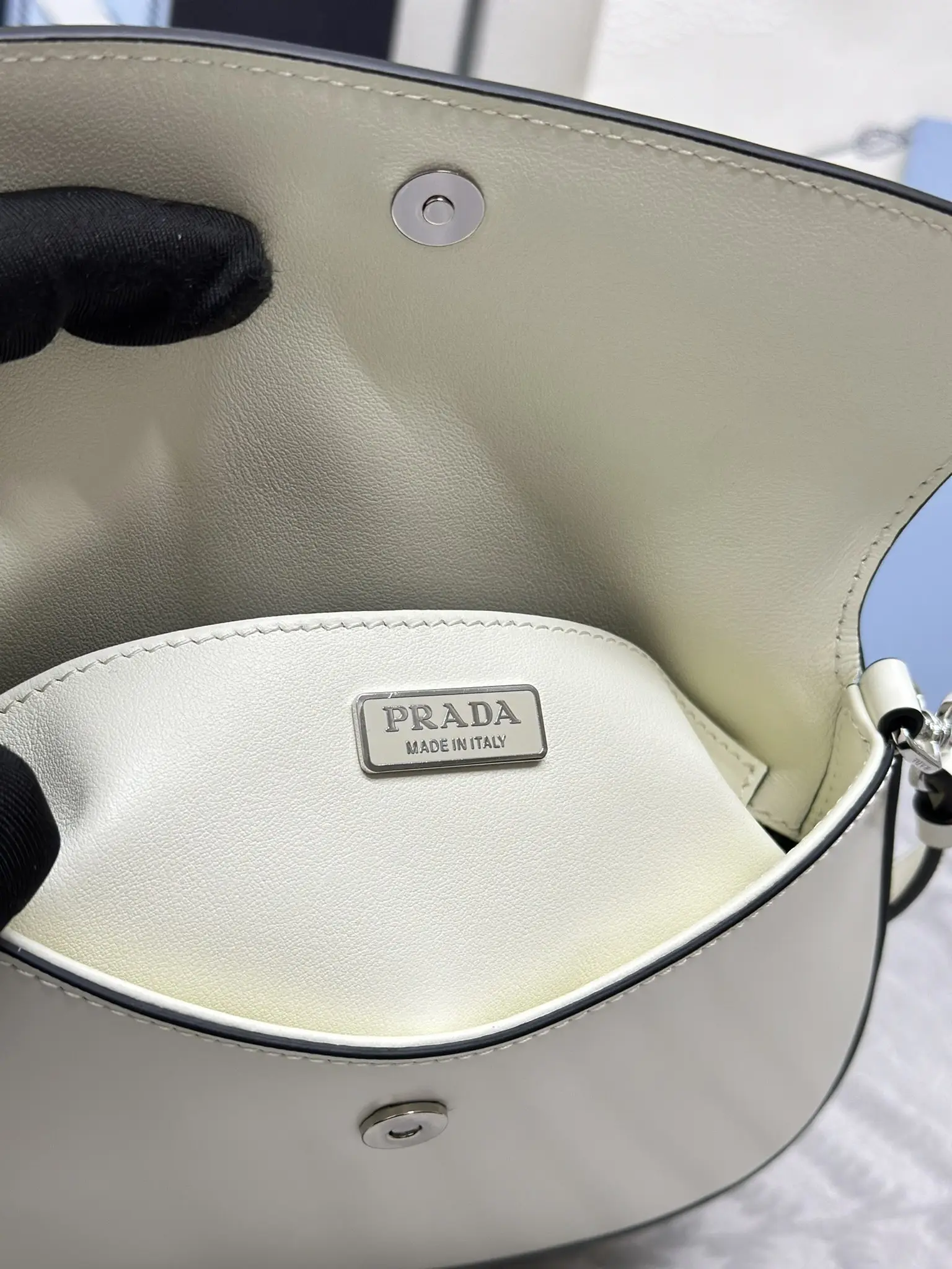 Prada Cleo Brushed Leather Shoulder Bag D81016397 — view 9